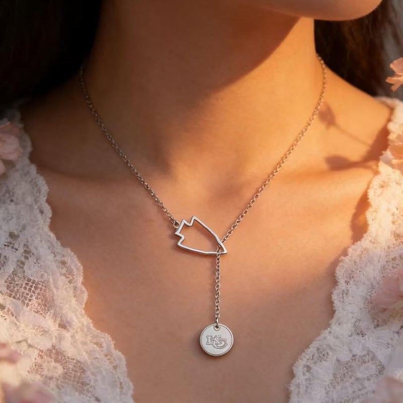 I.mani Necklace for Football Fans K&C Necklace Kansas City Inspired jewelry necklace - Image 3